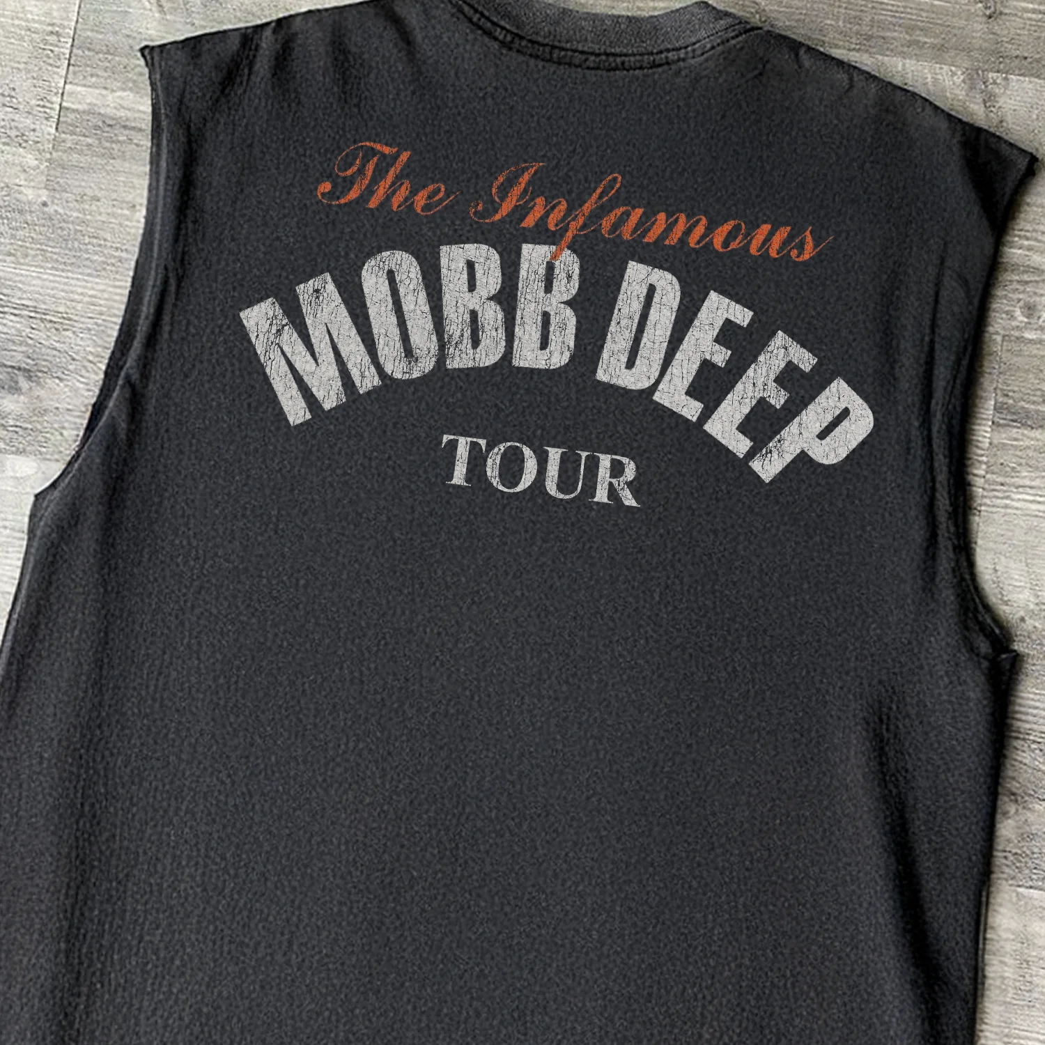 '06 Mobb Deep 'Blood Money' Album Black Cut-Off Tee - Image 3