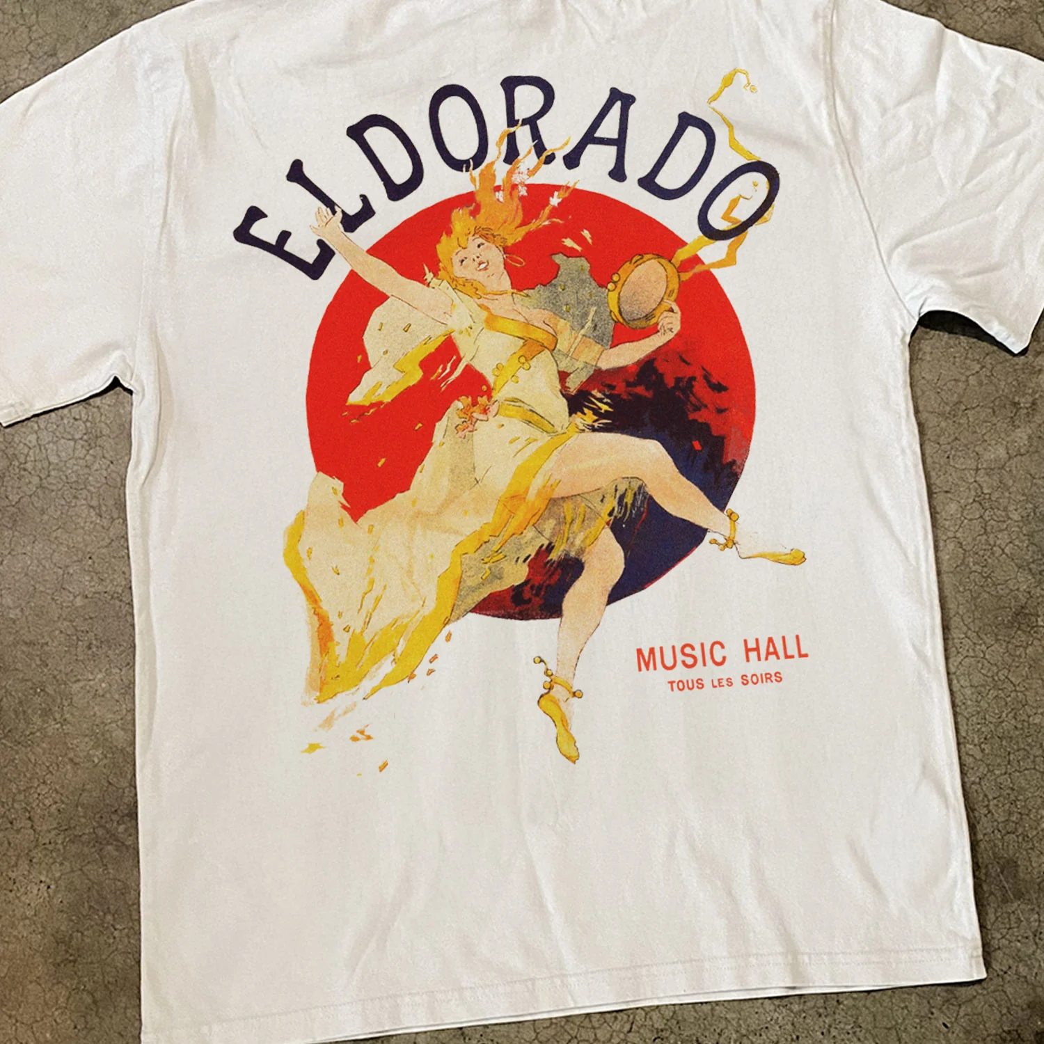 'El Dorado' White Faded Heavyweight Tee - Image 3