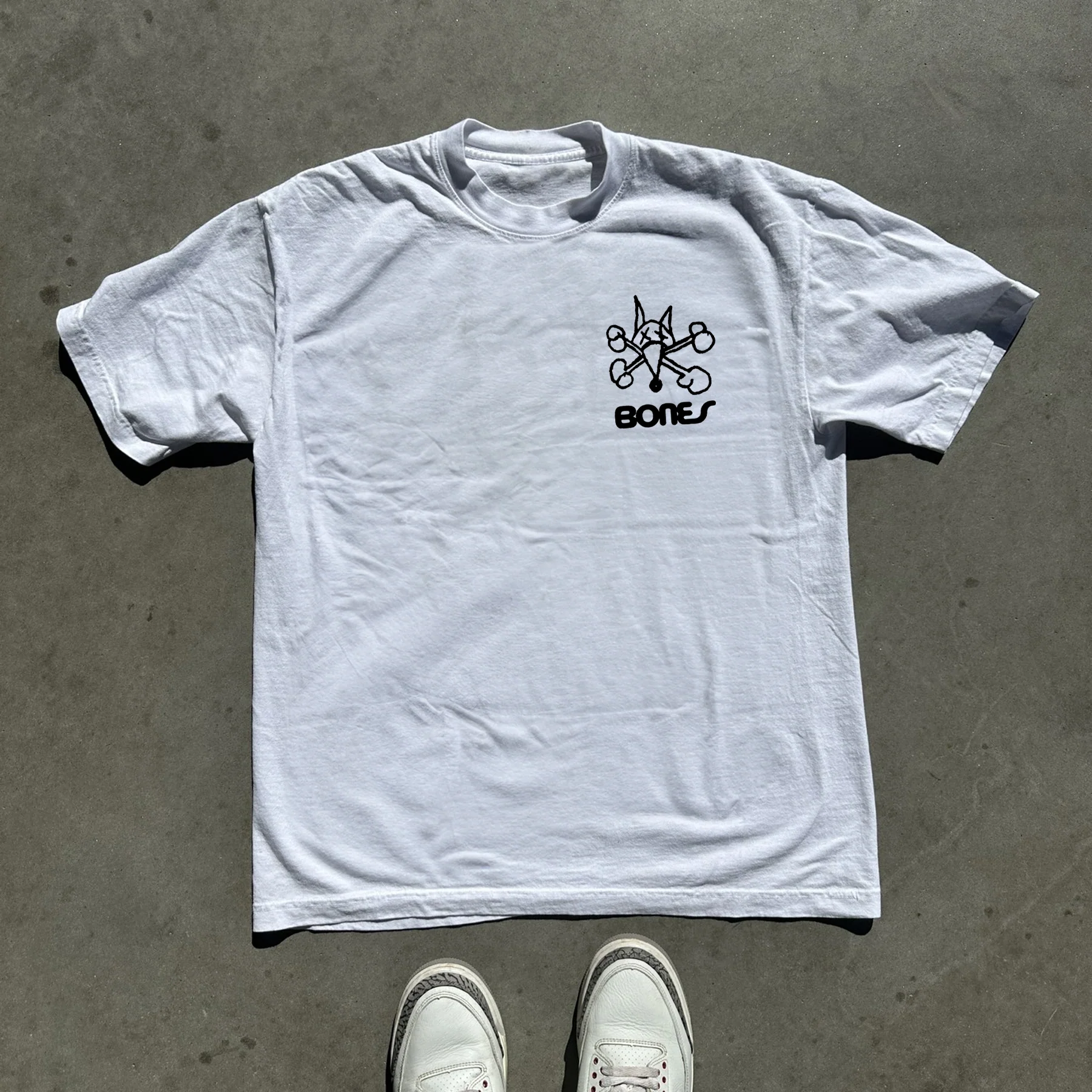 Rare 90S 'Bones Brigade Video' White Skate T-Shirt - Image 3