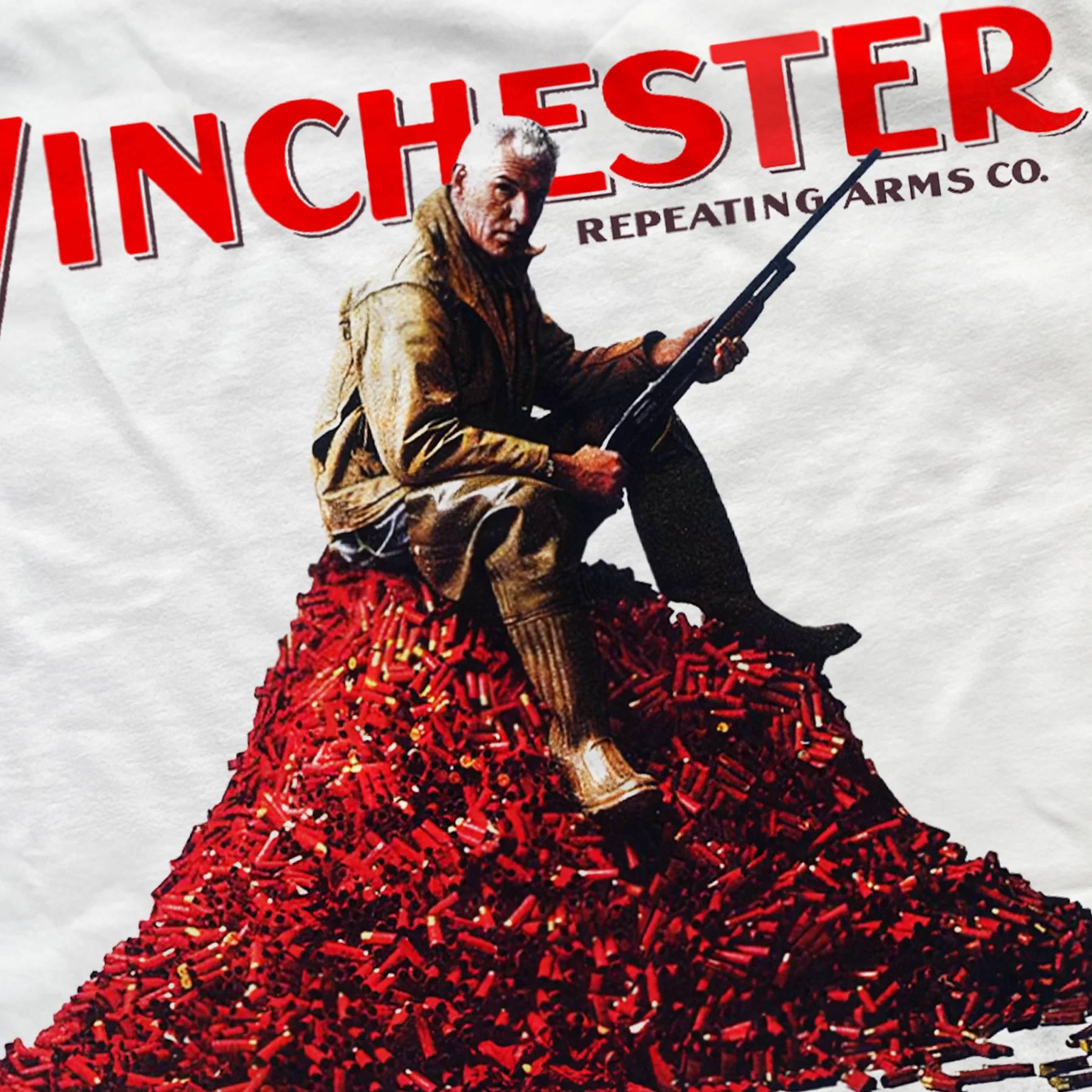Winchester 'Repeating Arms Co.' Heavyweight White T-Shirt - Image 3
